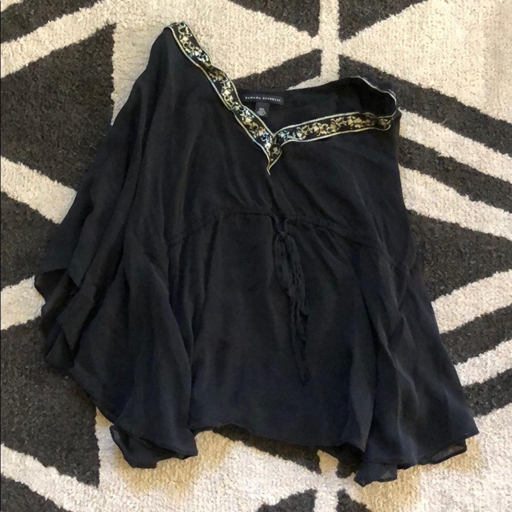 Navy blue blouse
